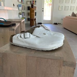 Rare Birki’s Birkenstock Boston leather mules